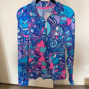 Lilly Pulitzer Lucretia sea jewels full zip  Jacket M